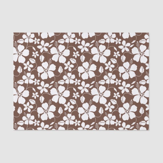 PAPEL DE SEDA HAWAIIAN HULA (HIBISCUS) BROWN (Anverso)