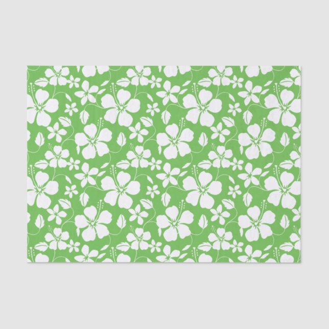 PAPEL DE SEDA HAWAIIAN HULA (HIBISCUS) LIME (Anverso)