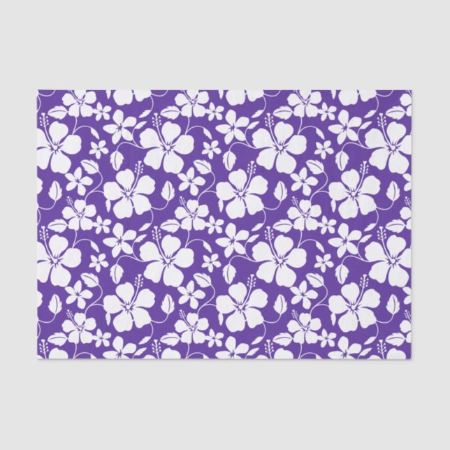 PAPEL DE SEDA HAWAIIAN HULA (HIBISCUS) PURPLE (Anverso)