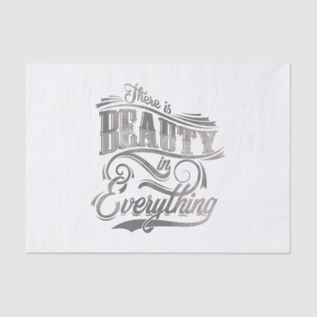 Papel De Seda hay belleza en todo (Anverso)