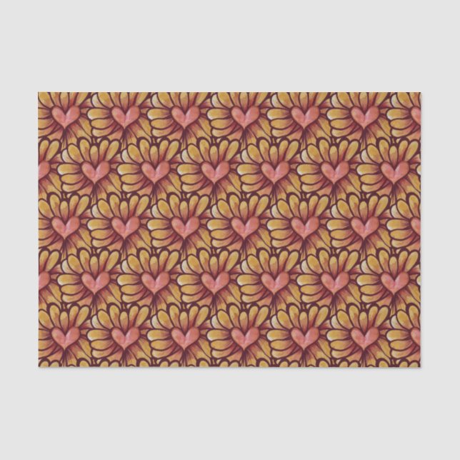 Papel De Seda Heart Daisy (Anverso)