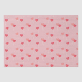 Papel De Seda Heart Lollipop Valentine Love Tissue Paper