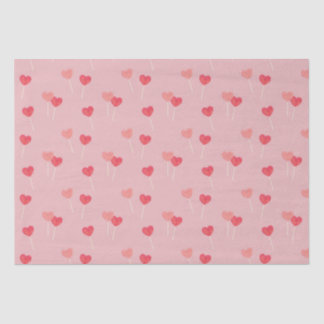 Papel De Seda Heart Lollipop Valentine Love Tissue Paper