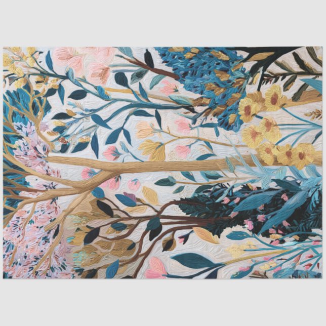 Papel De Seda Heaven Floral Mousseline Paper (Anverso)