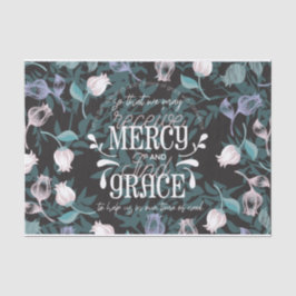 Papel De Seda Hebreo 4:16 cita negro sobre