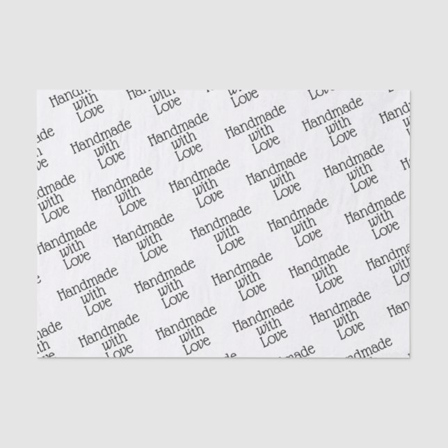 Papel de seda - Hecho a mano con amor (Anverso)