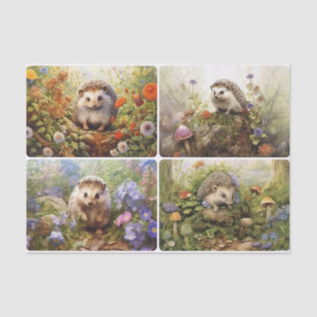 Papel De Seda Hedgehogs (Anverso)