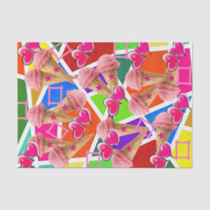 Papel de seda Helado de Fresa Abstracto