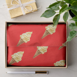 Papel De Seda Helado Rojo intenso