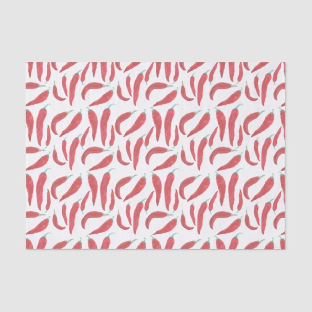 Papel De Seda helados calientes de color rojo acuarela (Anverso)