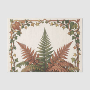 Papel De Seda Helecho de hiedra botánica Art Nouveau