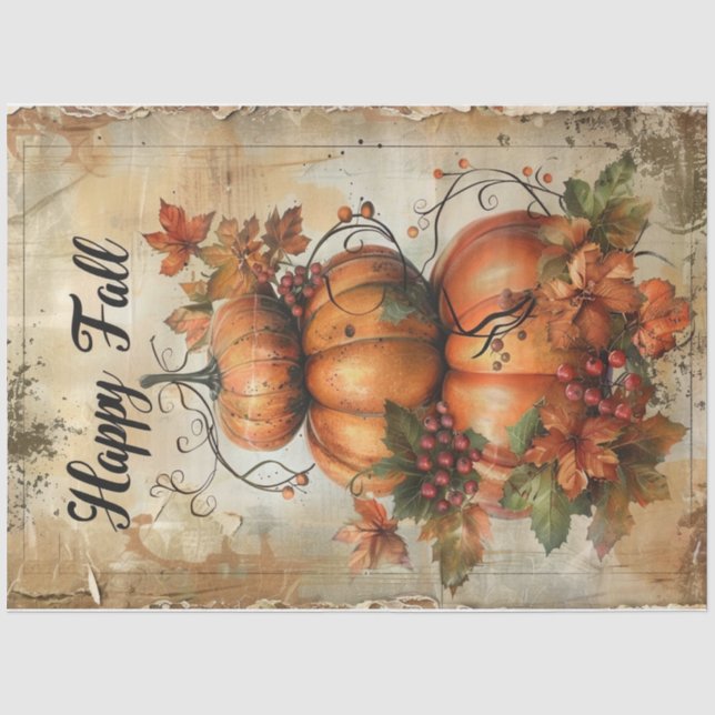 Papel De Seda Hello Fall (Anverso)