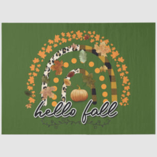 Papel De Seda Hello Fall Pumpkin Trendy