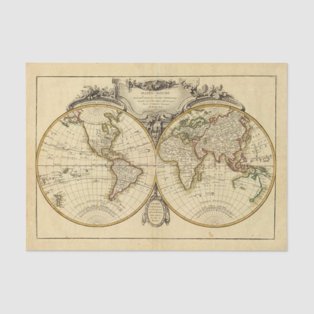 Papel De Seda Hemisferio doble (Anverso)