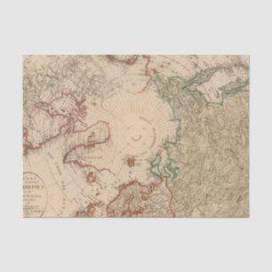 Papel De Seda Hemisferio norte, ártico