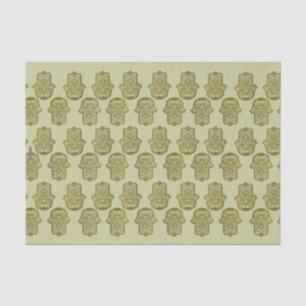 Papel De Seda Henna Hand de Hamsa (Golden)
