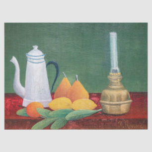 Papel De Seda Henri Rousseau - Bodegón con Cafetera