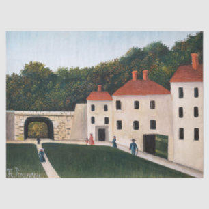Papel De Seda Henri Rousseau - Caminantes en un parque