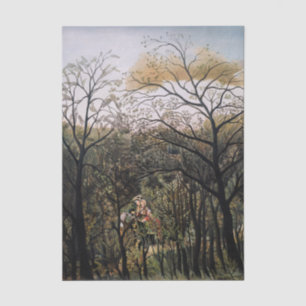 Papel De Seda Henri Rousseau - Encuentro en el Bosque