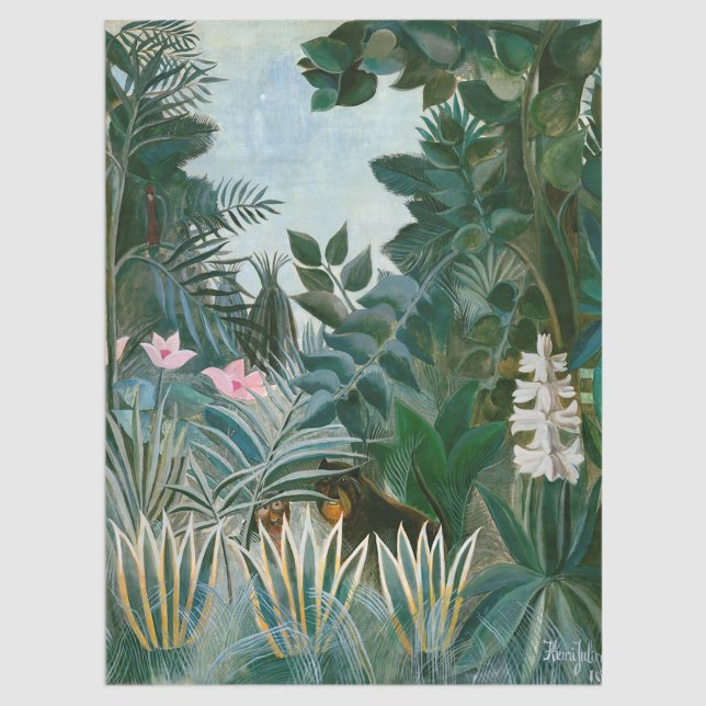 Papel De Seda Henri Rousseau - La jungla ecuatorial (Subido por el creador)