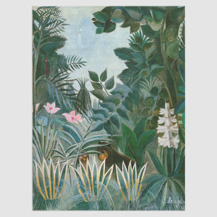 Papel De Seda Henri Rousseau - La selva ecuatorial