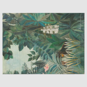 Papel De Seda Henri Rousseau   La Selva Ecuatorial (1909)