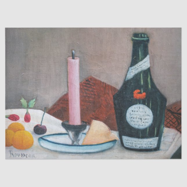 Papel De Seda Henri Rousseau - La vela rosa (Anverso)