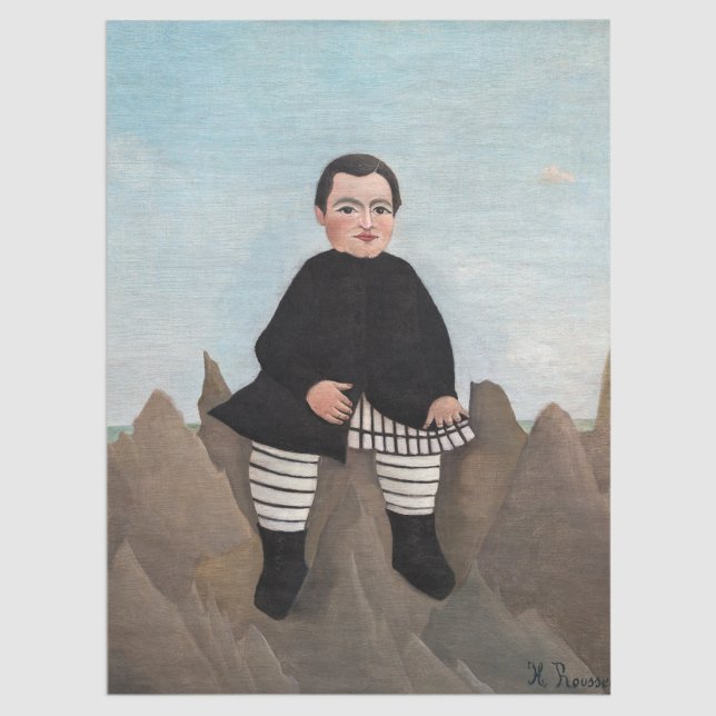 Papel De Seda Henri Rousseau - Niño sobre las rocas (Subido por el creador)