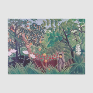 Papel De Seda Henri Rousseau - Paisaje exótico