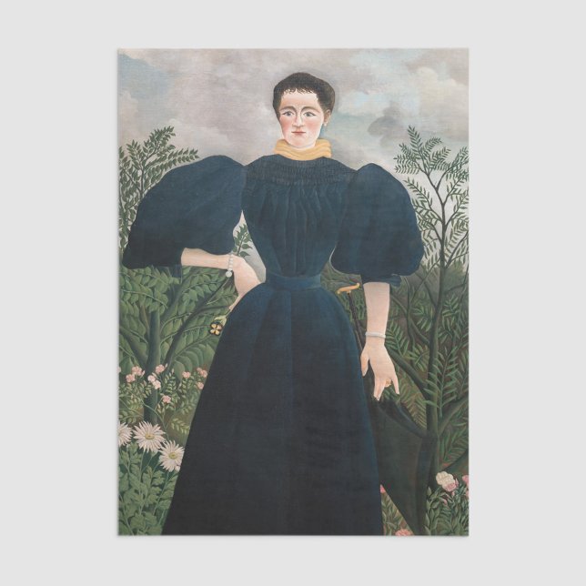 Papel De Seda Henri Rousseau - Retrato de Madame M. (Subido por el creador)