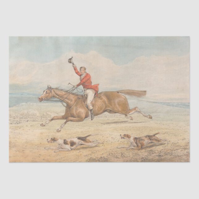 Papel De Seda Henry Alken | A Whipper-In (Anverso)