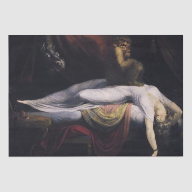 Papel De Seda Henry Fuseli, La Pintura De La Pesadilla (Anverso)