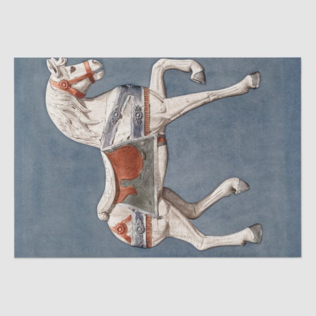 PAPEL DE SEDA: HENRY MURPHY : CAROUSEL HORSE 1942 (Anverso)