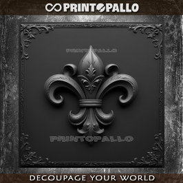 Papel De Seda Heraldry: Fleur-de-lis. Flor de Lily.