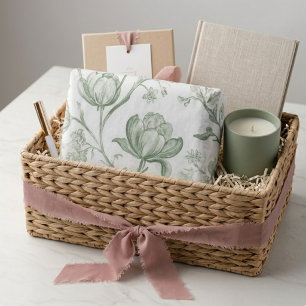 Papel De Seda Herencia Lujo Sage Toile Artisan Estilismo de Jard