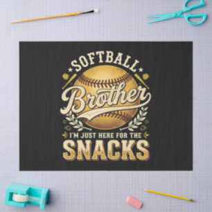 Papel De Seda Hermano de Sóftbol Divertido Snacks Deportes