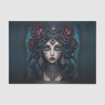 Hermosa cantante de fortuna gitana desmoronada