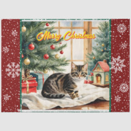 Papel De Seda Hermosa colección antigua de Navidades de vacacion