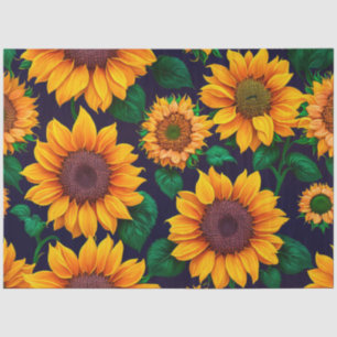 Papel De Seda Hermosa colección de girasoles de moda