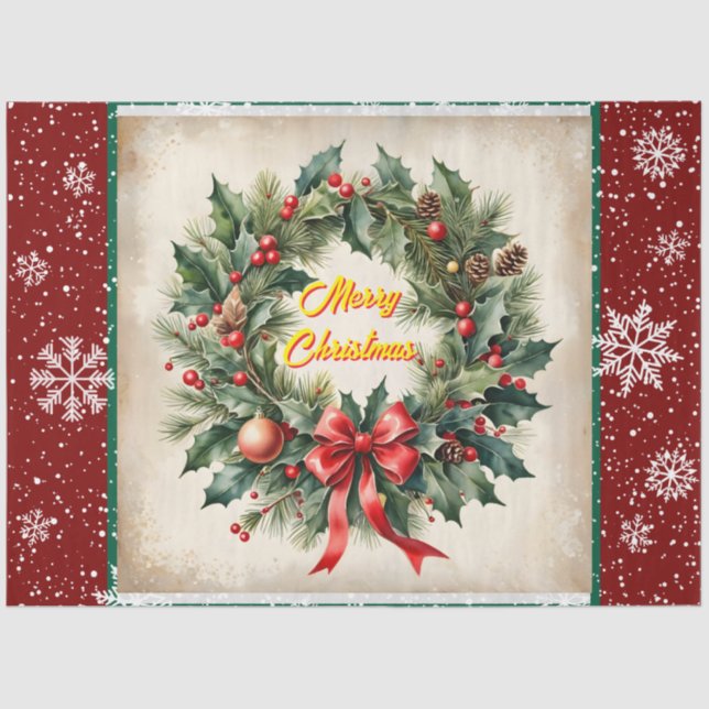 Papel De Seda Hermosa colección de Navidades festivos (Anverso)