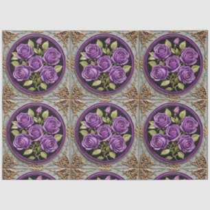 Papel De Seda Hermosa colección de Rosas púrpura de moda