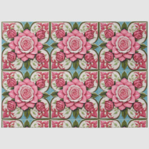 Papel De Seda Hermosa colección de rosas rosadas populares