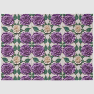 Papel De Seda Hermosa colección moderna de Rosas morados