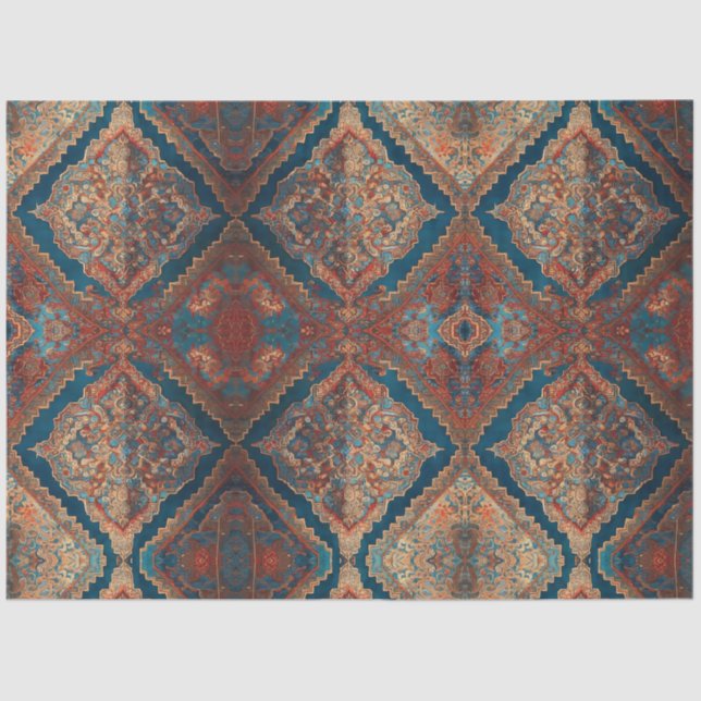 Papel De Seda Hermosa colección moderna del viejo patrón persa (Anverso)