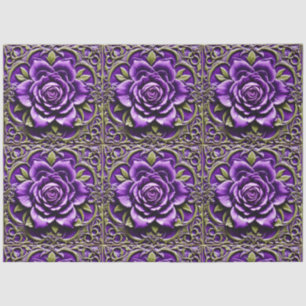 Papel De Seda Hermosa colección popular de Rosas morados