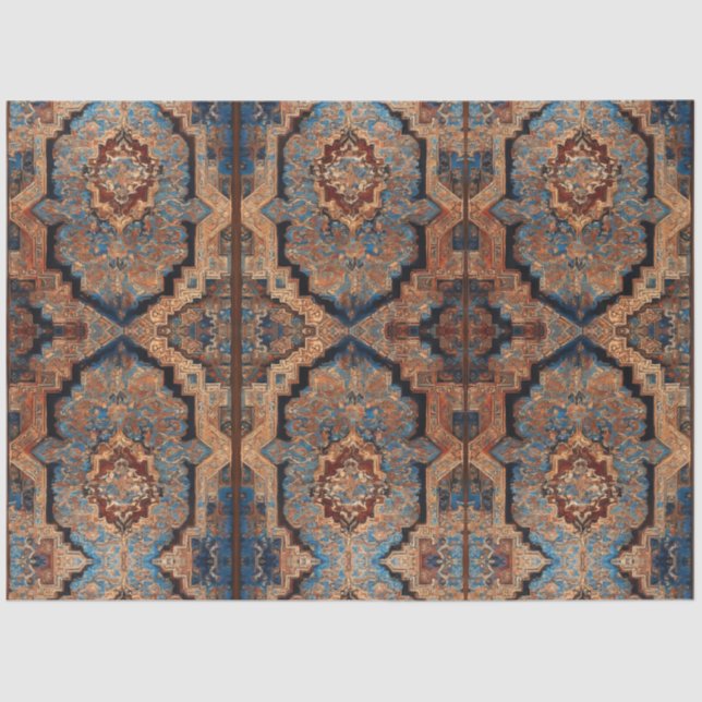 Papel De Seda Hermosa colección popular del viejo patrón persa (Anverso)