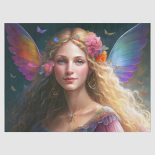 Papel De Seda Hermosa fantasía de tinte de hadas arcoiris