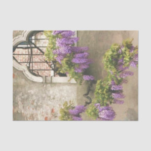 Papel De Seda Hermosa glicinia cediendo la ventana gótica