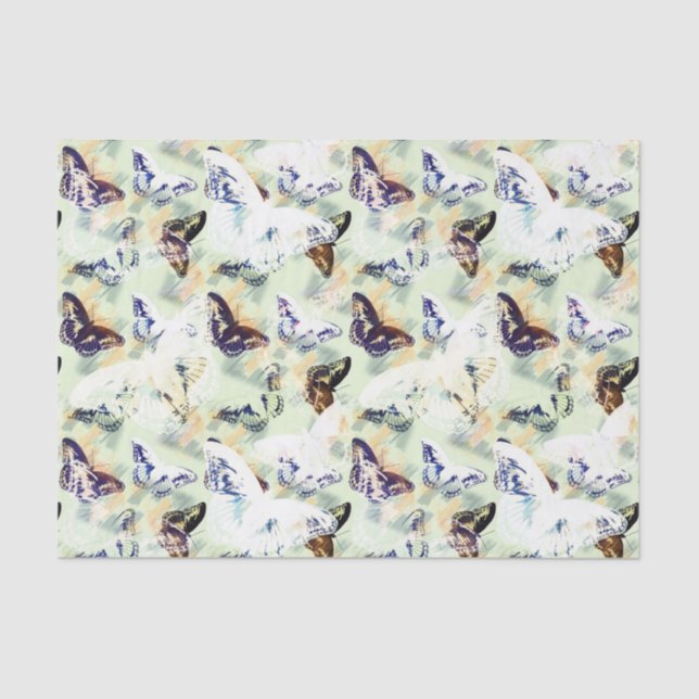 Papel De Seda Hermosa mariposa con estilo (Anverso)