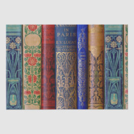 Papel De Seda Hermosa página de libros (París)